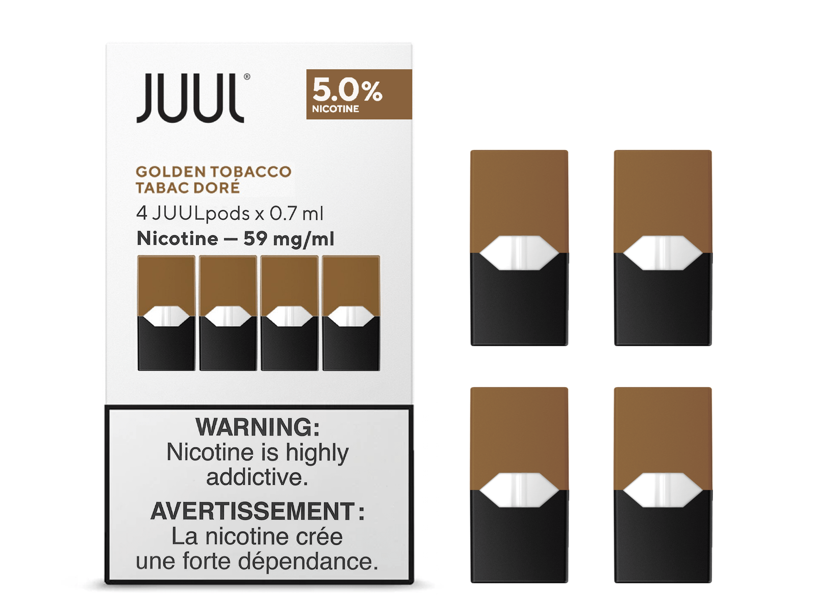 5pGtobacco.png Golden Tobacco 5% - JUUL PODs - Image 1
