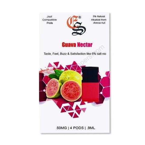 Eonsmoke.Salt_.Nicotine.5_.Areca_.Nut_.Alkaloid.Alternative.JUUL_.Compatible.Pods_.Guava_.Nectar_large.jpg GUAVA NECTOR - JUUL PODs by EonSmoke - Image 1