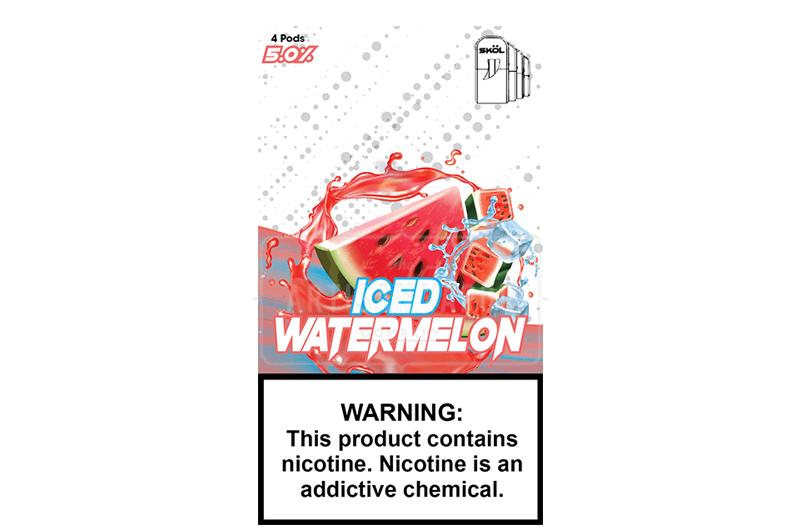Skol-Pods-Iced-Watermelon-2-e1567112560718.png ICED WATERMELON - JUUL PODs by SKOL - Image 1