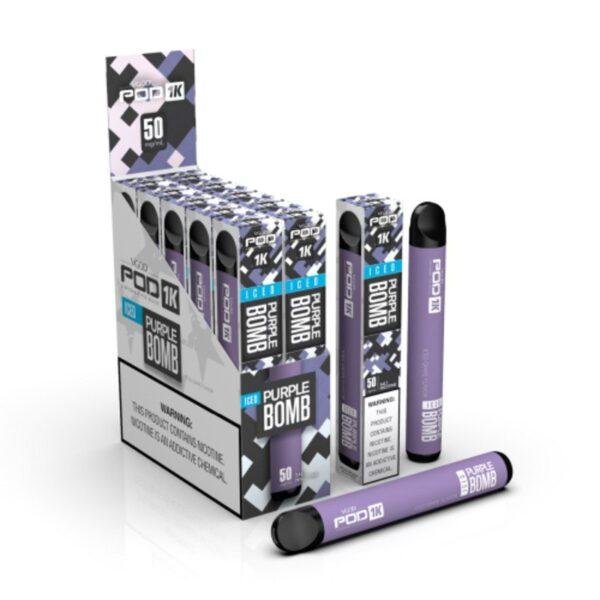 ICE PURPLE BOMB - VGOD DISPOSABLE - | 1000 PUFFS