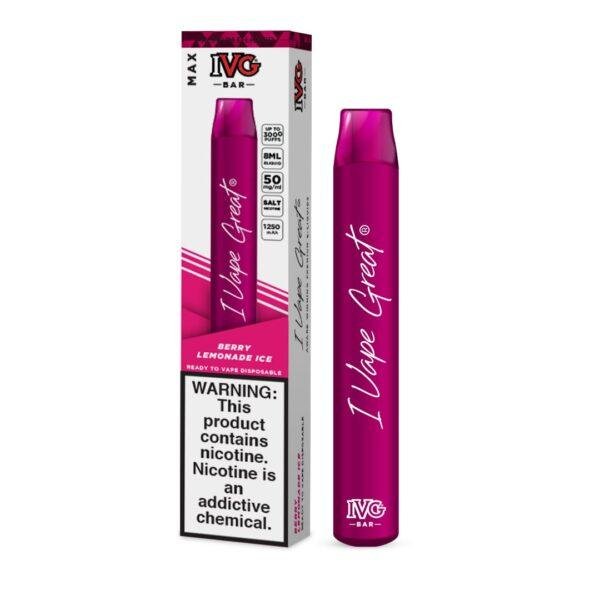 BERRY LEMONADE ICED IVG BAR MAX DISPOSABLE | 3000PUFF