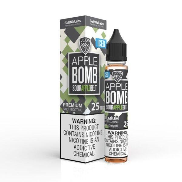 <h1>ICED APPLE BOMB VGOD</h1> ICED APPLE BOMB VGOD 30ML introduces an exhilarating twist to the classic flavor of ripe apples with a refreshing blast of icy menthol. Crafted with precision and passion by VGOD, a renowned name in the vaping industry celebrated for their dedication to quality and innovation, this premium e-liquid promises an invigorating vaping experience that combines fruity sweetness with a cool finish. As you uncork the bottle, you're greeted by the enticing aroma of crisp apples, their sweet and tangy scent mingling with a hint of cool menthol in the air. The fragrance is fresh, juicy, and promises a vaping journey filled with fruity delight and icy refreshment. <strong>YOU CAN EXPLORE MORE VGOD E-LIQUIDS FLAVORS <a href="https://farwa.abdulkareem.online/product-category/e-liquids/salt-nic-in-pakistan/vgod-nic-salt-pakistan/">HERE</a>!</strong> <p class="selectable-text copyable-text iq0m558w g0rxnol2" dir="ltr"><span class="selectable-text copyable-text">At Rockstar, we believe every purchase is an experience of convenience, quality, and satisfaction.</span></p> <p class="selectable-text copyable-text iq0m558w g0rxnol2" dir="ltr"><span class="selectable-text copyable-text jv8stmnn">*</span><b><strong class="selectable-text copyable-text nbipi2bn">Price Match Guarantee:</strong></b><span class="selectable-text copyable-text jv8stmnn">*</span><span class="selectable-text copyable-text"> We’re committed to offering you the best value on your purchases. If you find a lower price on an identical item from a competitor, simply let us know, and we’ll beat it.</span></p> <p class="selectable-text copyable-text iq0m558w g0rxnol2" dir="ltr"><span class="selectable-text copyable-text">Shop with confidence, knowing that you’re getting the best deal possible. Enjoy the ease of browsing and purchasing from the comfort of your home, Explore our catalog, place order, and get doorstep delivery. Our knowledgeable and friendly team is here to assist you with your order to make your shopping enjoyable,</span></p> <p class="selectable-text copyable-text iq0m558w g0rxnol2" dir="ltr"><span class="selectable-text copyable-text">We are located just around the corner in <a href="https://www.google.com/maps?ll=24.797475,67.044777&z=16&t=m&hl=en&gl=US&mapclient=embed&cid=3248600491974334453" target="_blank" rel="noopener">DHA Phase 5</a> & <a href="https://www.google.com/maps/place/Rockstar+Vapor+Co+-+Clifton+(Vape+Store)/@24.8271319,67.0278464,17z/data=!4m14!1m7!3m6!1s0x3eb33d243236324b:0xaa9b07f8edc863c0!2sRockstar+Vapor+Co+-+Clifton+(Vape+Store)!8m2!3d24.8271319!4d67.0304213!16s%2Fg%2F11twsg4yj7!3m5!1s0x3eb33d243236324b:0xaa9b07f8edc863c0!8m2!3d24.8271319!4d67.0304213!16s%2Fg%2F11twsg4yj7?entry=tt" target="_blank" rel="noopener">Clifton Boat Basin</a>, any of our store is your go-to spot for the latest vape gear, trendsetting flavors, and a vibe that’s as chill as it gets.</span></p> ICED APPLE BOMB VGOD