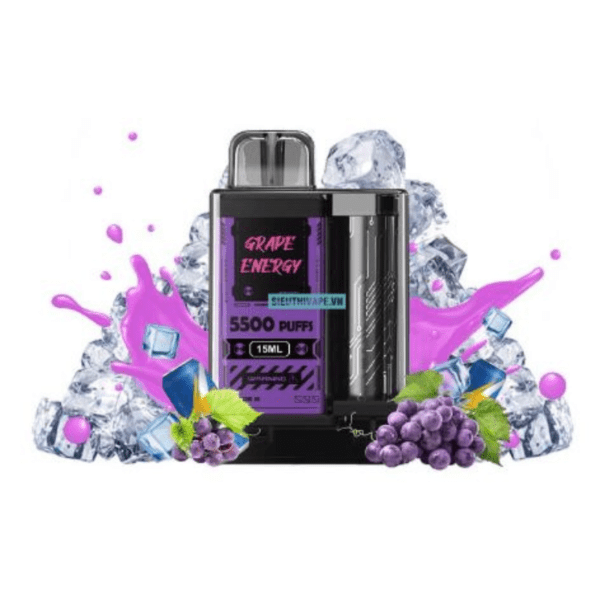 Grape energy - Vapengin Disposable 5500 Puff Rechargeable