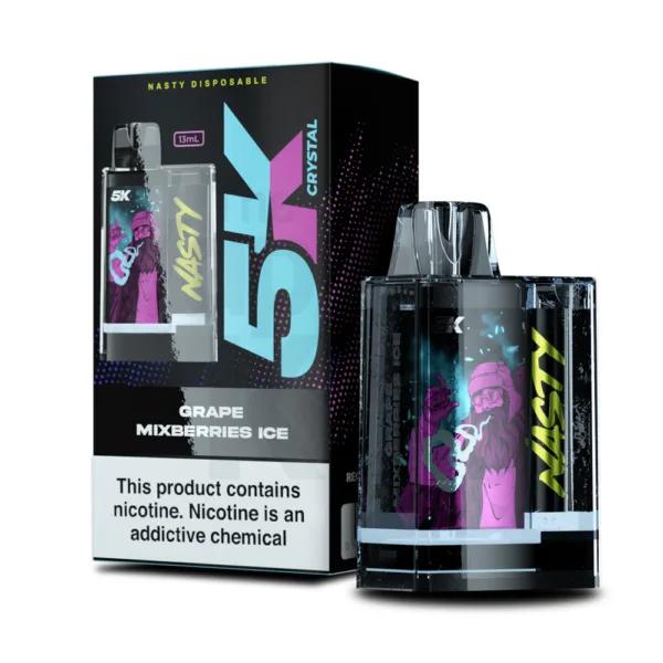NASTY DISPOSABLE 5K GRAPE MIX BERRIES ICE 5%