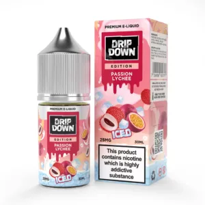 <h1>ICED PASSION LYCHEE DRIP DOWN</h1> Introducing the Drip Down Edition Ice Series Nic Salt in the tantalizing Grape Apple Ice flavor – available in a convenient 30ml bottle with nicotine strengths ranging from 25mg to 50mg. Elevate your vaping experience with this refreshing blend that perfectly balances the sweetness of grapes and apples with a frosty twist. Unleash the bold flavors with every inhale as the Grape Apple Ice concoction tantalizes your taste buds. The icy exhale adds an exhilarating chill, creating a vaping sensation that’s truly one-of-a-kind. <strong>YOU CAN EXPLORE MORE DRIP DOWN FLAVORS<a href="https://farwa.abdulkareem.online/product-category/e-liquids/salt-nic-in-pakistan/drip-down-ejuice-pakistan/"> HERE!</a></strong> <p class="selectable-text copyable-text iq0m558w g0rxnol2" dir="ltr"><span class="selectable-text copyable-text">At Rockstar, we believe every purchase is an experience of convenience, quality, and satisfaction.</span></p> <p class="selectable-text copyable-text iq0m558w g0rxnol2" dir="ltr"><span class="selectable-text copyable-text jv8stmnn">*</span><b><strong class="selectable-text copyable-text nbipi2bn">Price Match Guarantee:</strong></b><span class="selectable-text copyable-text jv8stmnn">*</span><span class="selectable-text copyable-text"> We’re committed to offering you the best value on your purchases. If you find a lower price on an identical item from a competitor, simply let us know, and we’ll beat it.</span></p> <p class="selectable-text copyable-text iq0m558w g0rxnol2" dir="ltr"><span class="selectable-text copyable-text">Shop with confidence, knowing that you’re getting the best deal possible. Enjoy the ease of browsing and purchasing from the comfort of your home, Explore our catalog, place order, and get doorstep delivery. Our knowledgeable and friendly team is here to assist you with your order to make your shopping enjoyable,</span></p> <p class="selectable-text copyable-text iq0m558w g0rxnol2" dir="ltr"><span class="selectable-text copyable-text">We are located just around the corner in <a href="https://www.google.com/maps?ll=24.797475,67.044777&z=16&t=m&hl=en&gl=US&mapclient=embed&cid=3248600491974334453" target="_blank" rel="noopener">DHA Phase 5</a> & <a href="https://www.google.com/maps/place/Rockstar+Vapor+Co+-+Clifton+(Vape+Store)/@24.8271319,67.0278464,17z/data=!4m14!1m7!3m6!1s0x3eb33d243236324b:0xaa9b07f8edc863c0!2sRockstar+Vapor+Co+-+Clifton+(Vape+Store)!8m2!3d24.8271319!4d67.0304213!16s%2Fg%2F11twsg4yj7!3m5!1s0x3eb33d243236324b:0xaa9b07f8edc863c0!8m2!3d24.8271319!4d67.0304213!16s%2Fg%2F11twsg4yj7?entry=tt" target="_blank" rel="noopener">Clifton Boat Basin</a>, any of our store is your go-to spot for the latest vape gear, trendsetting flavors, and a vibe that’s as chill as it gets.</span></p> ICED PASSION LYCHEE DRIP DOWN