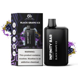 <h1>BLACK GRAPE ICE INFINITY BAR DISPOSABLE</h1> The Black Grape Ice Infinity Bar Disposable Vape is a sleek and stylish vaping device designed for both convenience and performance. Offering up to 5000 puffs, this disposable vape ensures you can enjoy long-lasting flavor without the hassle of refilling or recharging. The Black Grape Ice flavor is a standout feature, delivering a refreshing burst of juicy black grapes complemented by a cool, icy finish. This combination creates a smooth and satisfying vape experience, perfect for those who enjoy a fruity and mentholated blend. <strong>YOU CAN EXPLORE MORE INFINITY BAR DISPOSABLES<a href="https://farwa.abdulkareem.online/product-category/infinity-bar-disposables-5000-puffs/"> HERE!</a></strong> <p class="selectable-text copyable-text iq0m558w g0rxnol2" dir="ltr"><span class="selectable-text copyable-text">At Rockstar, we believe every purchase is an experience of convenience, quality, and satisfaction.</span></p> <p class="selectable-text copyable-text iq0m558w g0rxnol2" dir="ltr"><span class="selectable-text copyable-text jv8stmnn">*</span><b><strong class="selectable-text copyable-text nbipi2bn">Price Match Guarantee:</strong></b><span class="selectable-text copyable-text jv8stmnn">*</span><span class="selectable-text copyable-text"> We’re committed to offering you the best value on your purchases. If you find a lower price on an identical item from a competitor, simply let us know, and we’ll beat it.</span></p> <p class="selectable-text copyable-text iq0m558w g0rxnol2" dir="ltr"><span class="selectable-text copyable-text">Shop with confidence, knowing that you’re getting the best deal possible. Enjoy the ease of browsing and purchasing from the comfort of your home, Explore our catalog, place order, and get doorstep delivery. Our knowledgeable and friendly team is here to assist you with your order to make your shopping enjoyable,</span></p> <p class="selectable-text copyable-text iq0m558w g0rxnol2" dir="ltr"><span class="selectable-text copyable-text">We are located just around the corner in <a href="https://www.google.com/maps?ll=24.797475,67.044777&z=16&t=m&hl=en&gl=US&mapclient=embed&cid=3248600491974334453" target="_blank" rel="noopener">DHA Phase 5</a> & <a href="https://www.google.com/maps/place/Rockstar+Vapor+Co+-+Clifton+(Vape+Store)/@24.8271319,67.0278464,17z/data=!4m14!1m7!3m6!1s0x3eb33d243236324b:0xaa9b07f8edc863c0!2sRockstar+Vapor+Co+-+Clifton+(Vape+Store)!8m2!3d24.8271319!4d67.0304213!16s%2Fg%2F11twsg4yj7!3m5!1s0x3eb33d243236324b:0xaa9b07f8edc863c0!8m2!3d24.8271319!4d67.0304213!16s%2Fg%2F11twsg4yj7?entry=tt" target="_blank" rel="noopener">Clifton Boat Basin</a>, any of our store is your go-to spot for the latest vape gear, trendsetting flavors, and a vibe that’s as chill as it gets.</span></p> BLACK GRAPE ICE INFINITY BAR DISPOSABLE