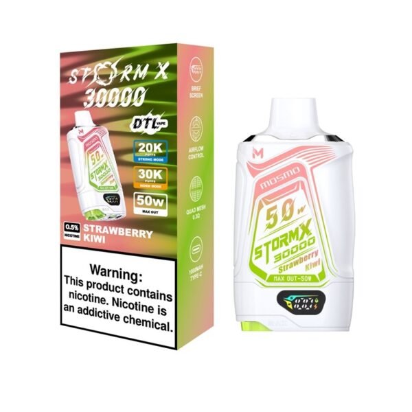 STRAWBERRY KIWI MOSMO STORM X DISPOSABLE