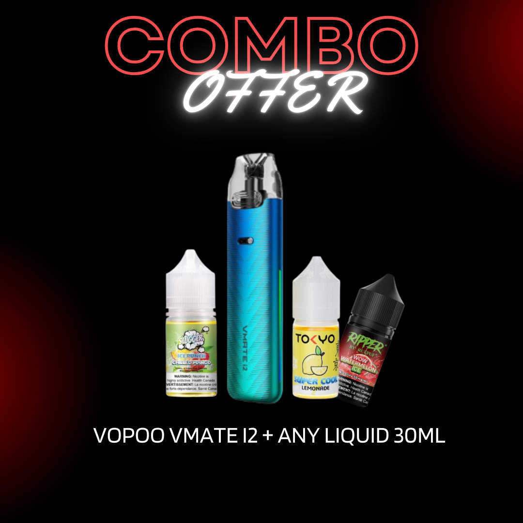 VOOPOO VMATE I2 ANY NICSALT 30ML COMBO OFFER VOOPOO VMATE I2 ANY NICSALT 30ML COMBO OFFER