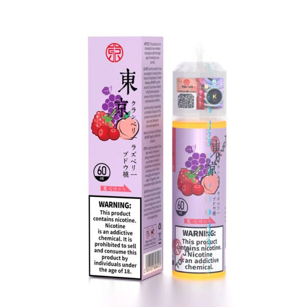 ICED CRANBERRY RASPBERRY GRAPE PEACH TOKYO