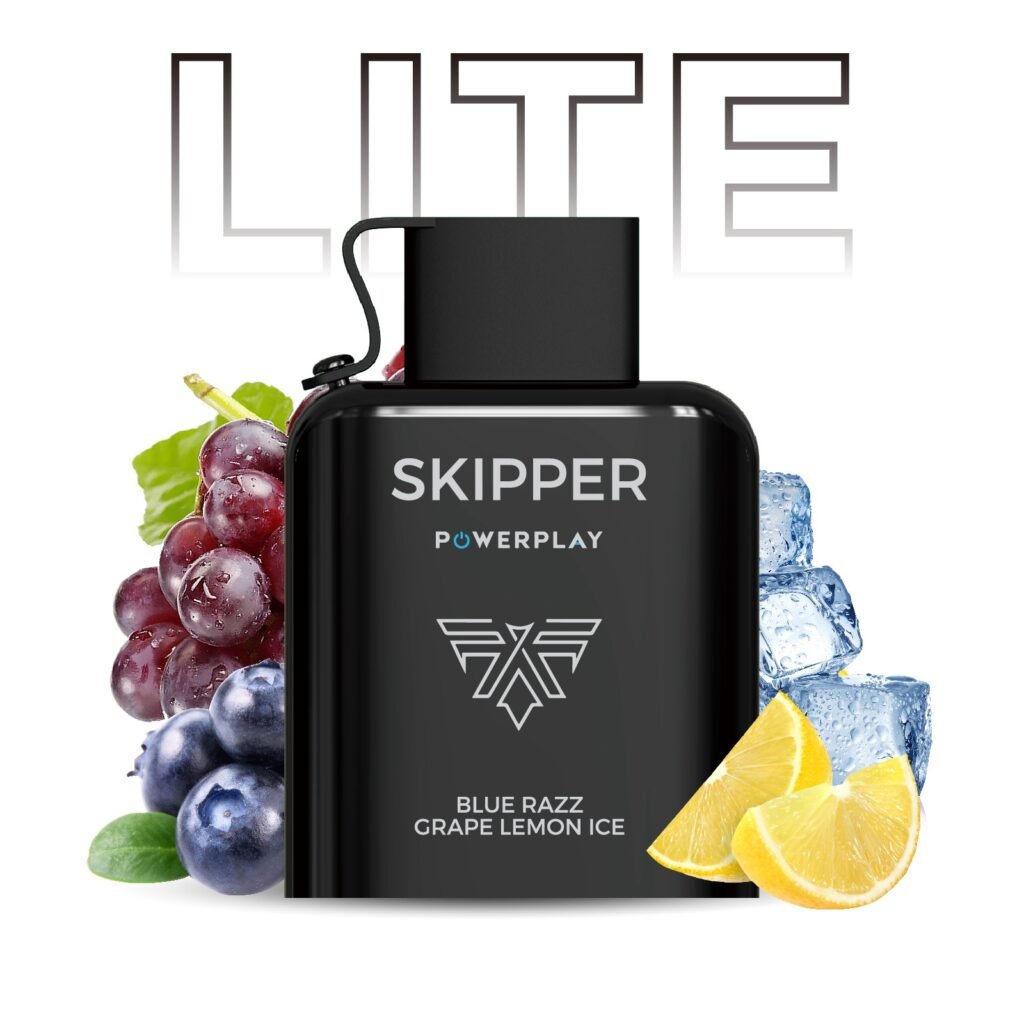 BLUE RAZZ GRAPE LEMON ICE SKIPPER POWERPLAY LITE